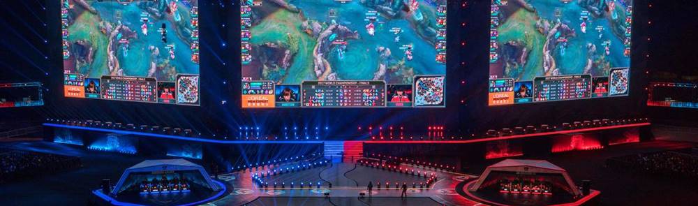 Example of a live tournament at League Of Legends